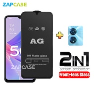 2in1 Tempered Glass Anti Glare Oppo A97 5G Free Tempered Glass Camera