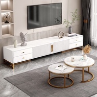 TV Cabinet Console New Household Storage Slate Living Room Modern Luxury Tea Table Combination EVHT