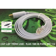 USB programming cable -> RJ45 1.8m M-pard MH 112, usb to RJ45 programming cable