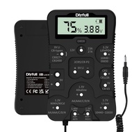 Dlyfull Battery Tester, LCD Display Universal Battery Checker for Ni-MH, Ni-CD, Li-ion, Alk & LiFe04