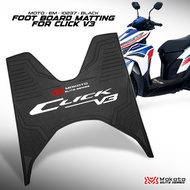 MOKOTO ELITE SERIES CLICK V3 FOOTBOARD RUBBER MATTING WITH EMBOSSED LOGO MOTO-EM-10236 RED / 10237 B