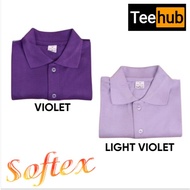 SOFTEX PLAIN VIOLET POLO SHIRT UNISEX SOFTEX VIOLET/LIGHT VIOLET FOR MEN AND FOR WOMEN