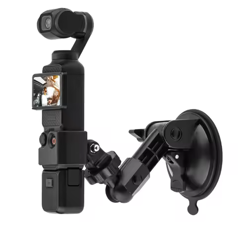 Action Camera Car Mount Adapter Suction Cup Gimbal Camera Car Holder For OSMO Pocket 3 Action Camera