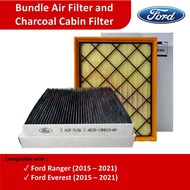 BUNDLE Air Filter and Charcoal Cabin Filter for Ford Ranger (2015 - 2021) Ford Everest (2015 - 2021)
