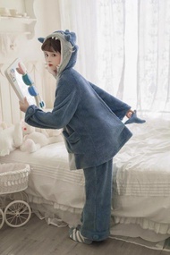 鯊魚造型珊瑚絨睡衣套裝