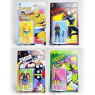 全新未開 Marvel Legends Recollect Retro 3.75吋 Thing Black Widow Green Goblin Thor Set