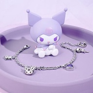 Kuromi & MyMelody心動系列-酷洛米晶鑽造型手鍊