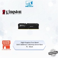 Kingston Fury Beast 16gb Ddr5 / Kingston Fury Beast 16gb Rgb Expo Ddr5 (Ready Stock)