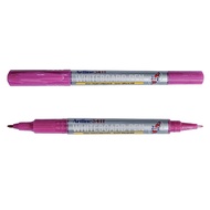 ปากกาไวท์บอร์ด 2 หัว สีชมพู ชุด 2 ด้าม แบบ 2 IN 1 (0.4–