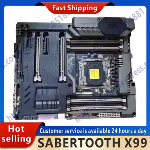 NEW Used SABERTOOTH X99 original second-hand desktop X99M slot LGA 2011 Core i7 LGA2011 V3 DDR3 moth