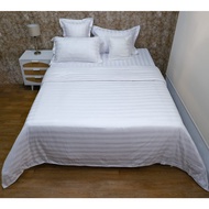 Duvet Cover White Striped Dobby Hotel Quilt Cover