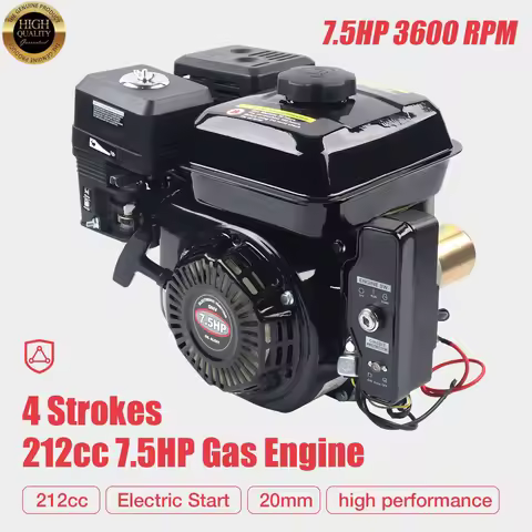 7.5 HP 212CC 4-Stroke Electric Start Horizontal Engine Go Kart Gas Engine Motor