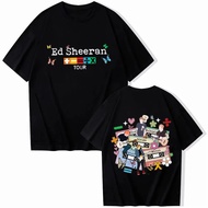 T-shirt Lengan Pendek Ed Sheeran Mathematics Tour, Barangan Ed Sheeran, Baju Kasual Uniseks O-neck H