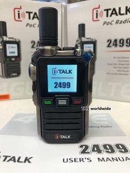 iTALK 2499 วิทยุสื่อสาร POC ใส่ซิม แถมฟรี‼️sim/ซองหัง/หูฟัง สื่อสารไม่จำกัดระยะทาง Type-C Charger