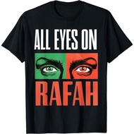 All Eyez On Rafah Distressed Eye Graphic Adult T-Shirt Design T-Shirt4