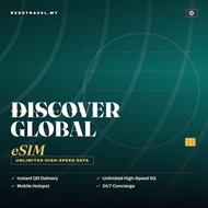 Discover Global eSIM 3GB-20GB Data | Instant eSIM Delivery | 5G/4G High Speed | REDXTRAVEL.MY