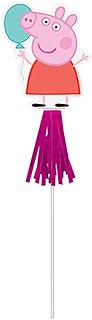 Peppa Pig Confetti Multicolor Party Paper Wands - 10.5" x 5"(Pack of 8) - Ideal for Kids' Birthday C