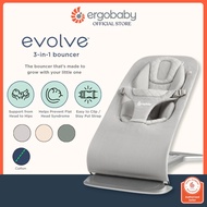 Ergobaby Evolve Bouncer Mesh Bouncer Fold Flat Natural Rocking from Newborn through Toddlerhood Newb