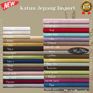 Bahan Katun Jepang Ori Meteran. Katun Jepang Ori Meteran (harga 0,5 m) Kain Katun Jepang Polos Premi