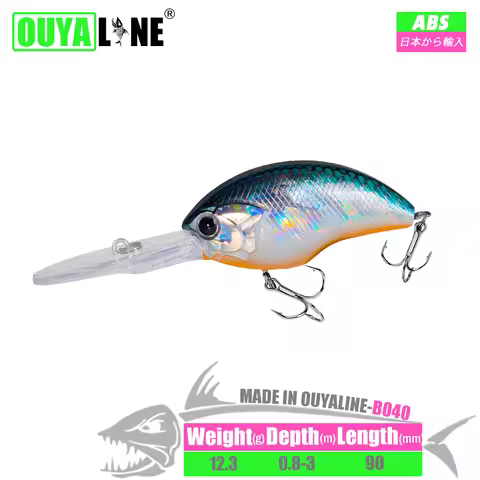 Crankbait Fishing Lure Isca Artificial Weights 12.3g 9cm Floating 0.8-3m Wobblers Baits Trolling Car