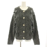 COCO DEAL Cardigan Sweater Knit gray ribbon Long sleeves Direct from Japan Secondhand