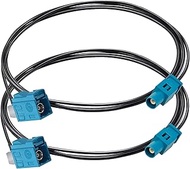 TUOLNK Fakra Z Cable Fakra Z Male Plug to Fakra Z Female Right Angle Pigtail Cable 6.6ft (2M) Fakra 