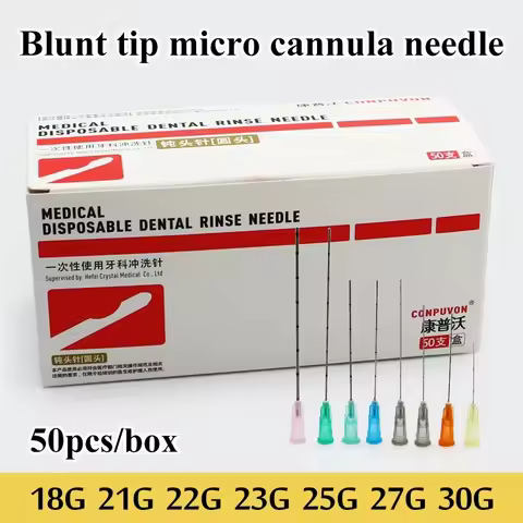 Blunt tip micro cannula medical injection needle 18G 21G 22G 23G 25G 27G 30G Plain Ends Notched Endo