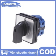 E-WOITD LW26-20 C02 1 ON OFF ROTARY cam chuyển 2 vị trí 2 cực 4 thiết bị đầu cuối 220V 20A cho động