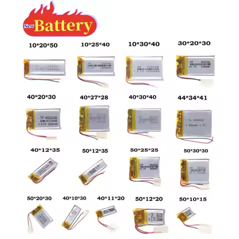 Li-ion Lithium Polymer Battery 3.7V For 102050 403040 502525 401120 102540 40272 103040 443441 40103