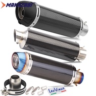 51 มิลลิเมตรสากลMotoรถจักรยานยนต์ท่อไอเสียคาร์บอนไฟเบอร์ตัวเก็บเสียงท่อไอเสียกับDBนักฆ่าleovinท่อไอเ