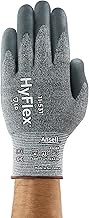 Ansell HYFLEX 11-531 Cut-Resistant Nylon Spandex Industrial Gloves w/Foam Nitrile Palm for Fabrication, Automotive - XS (6), Grey (144 Pairs)