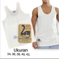 PUTIH Swan Brand Men's T-Shirt Swan Singlet White Color 3pcs