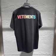 Vetements VETEMENTS Hot-selling Men Women Color Printed Short-Sleeved T-Shirt 806-A