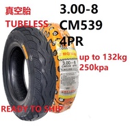 CST 3.00-8 Tyre 3 wheel Electric scooter Ebike Tubeless Tire