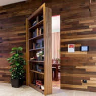 (UDOP) Silver Pivot Hinge for Wood DoorHidden Door Hinge for Secret Door with 360 Degree Rotation Pi