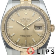 勞力士 Datejust 36 男士腕錶 Jubilee 116233(Z)，附保固卡，18K 黃金/不鏽鋼，顏色，2006 年款，成色極佳 [二手]