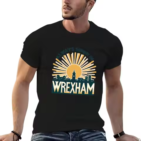 Always Sunny in Wrexham T-Shirt Stylish Graphic Short Sleeve Top