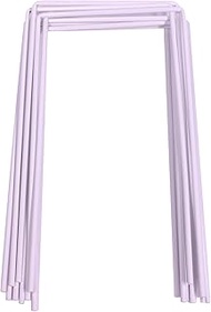 AmishToyBox.com Set of 9 White Croquet Wickets, Sturdy 7 Gauge Replacement Square Croquet Arches, Ma