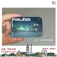 Finland Finland Refrigerator Stickers Tourist Souvenirs Finland Flag Helsinki Helsinki Refrigerator 