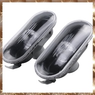 (O I Q B)2Pcs Car Side Marker Turn Signal Warning Light Black Lamp Cover for MK4 Golf ,B5/B5.5 ,