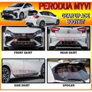 PERODUA MYVI 2022 FACELIFT GEAR UP FULLSET BODYKIT (GU) GEAR UP ACE FULL SET  BODYKIT FOR NEW MYVI SKIRT LIP SPOILER CAR