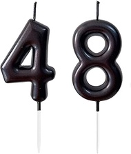 2.36" 48th 84th Number Candles Birthday Gifts for Women Men Birthday Decorations Birthday Candles Nu