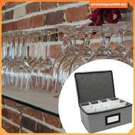 [WishshopeehhhMY] Whiskey Glass Storage Box Stemware Storage Case Drinkware Storage Box for Cupboard
