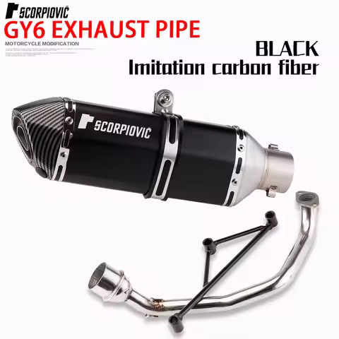 High Quality Motorcycle Exhaust Suitable for Yamaha motorcycle GY6 Front exhaust pipe modification