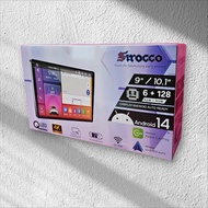 จอแ​อน​ดรอย์​ 10​ นิ้ว SIROCCO​ RAM​ 6GB​ / ROM​ 128GB​ TOYOTA​ REVO​ ปี 2015​ -​2019​ ​ครบเซ็ต​ จอต