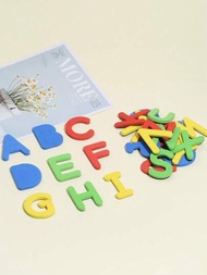 磁鐵英文字母冰箱磁鐵版給孩子用,磁數字教育益智畫板貼紙適合幼稚園學齡前兒童