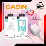 🇲🇾Ready Stock💕CASIM Q502 3.0 QUICK CHARGE‼️FAST CHARGE 3.0 QUICK CHARGE