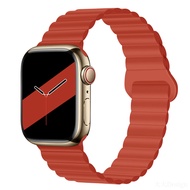 สายรัดแม่เหล็กซิลิโคนสำหรับ Apple Watch IWatch8 Ulra นาฬิกาสายรัดข้อมือใหม่ฉบับพิเศษ49มม.
