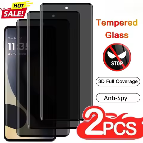 2PCS Anti-Spy Glass for Motorola Edge 60 50 Pro 5G Privacy Screen Protector for Motorola Edge 50 60 