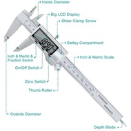 Digital Vernier Caliper 6 Inch Electronic Caliper 100Mm Vernier Caliper Micrometer Digital Ruler Mea